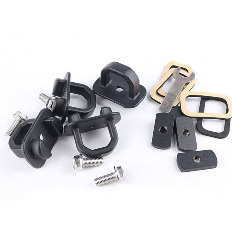 2pcs/set American Pickup Trunk Lock Buckle Tie Down Fixing Pull Ring Truck Bed Side Wall Hook Car Accessories