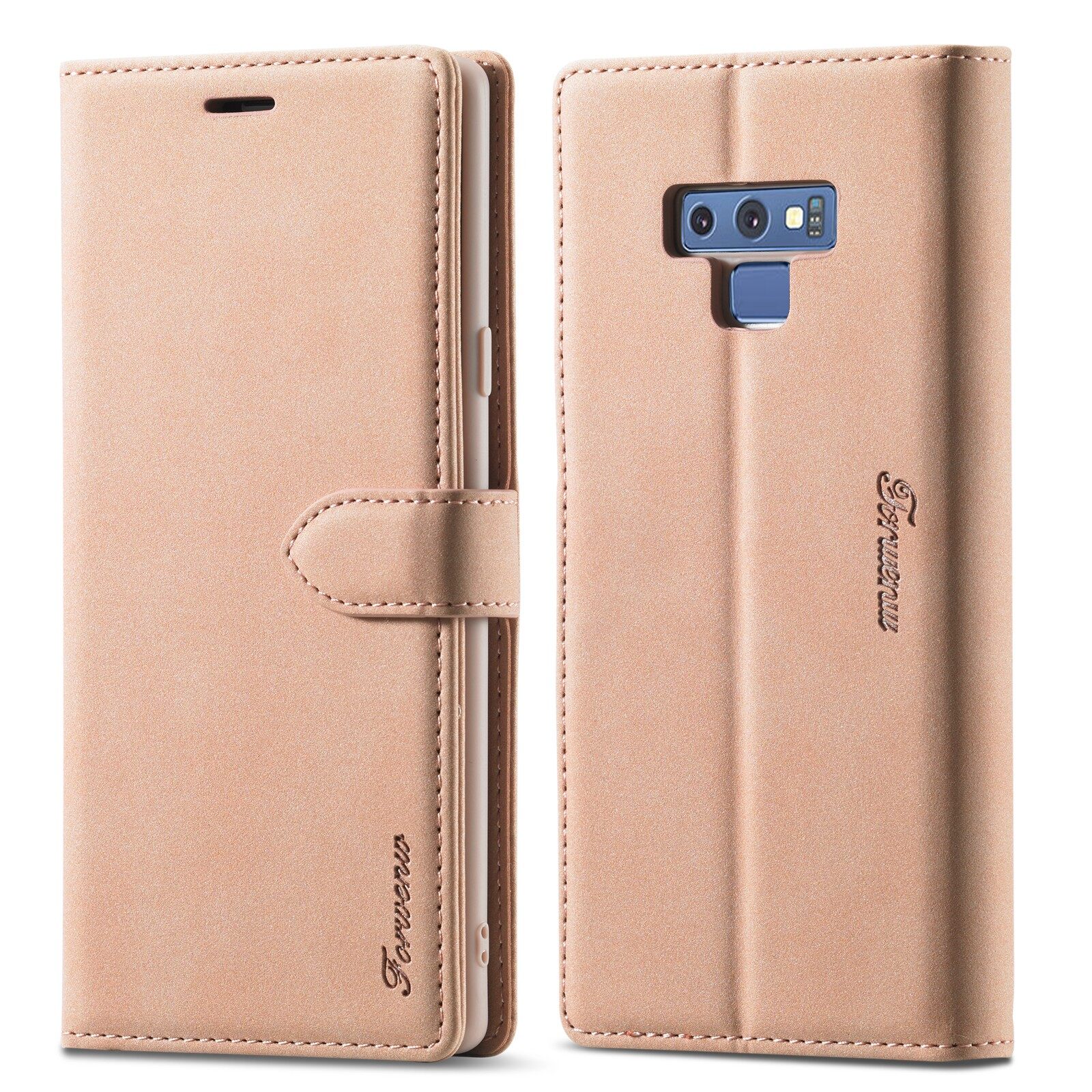 Dành Cho Samsung Galaxy Note 9 PU Leather TPU Flip Ví Có Nắp Đóng Từ Tính