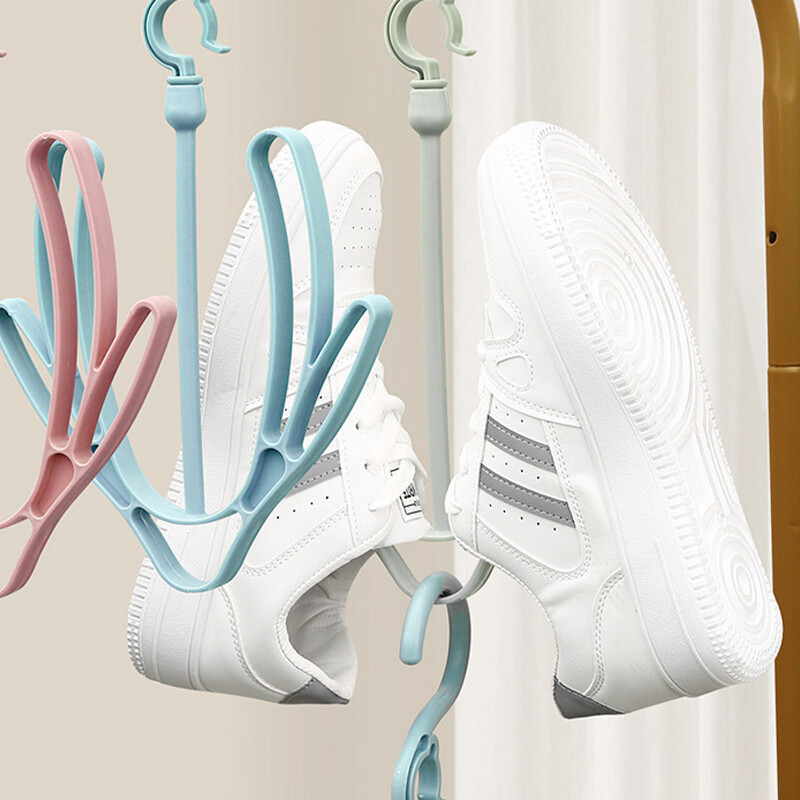 ABL Shoes Drying Rack Shoes Drying Hanger Double Hook Multi-Purpose Hanger 360 Degrees Rotatable
