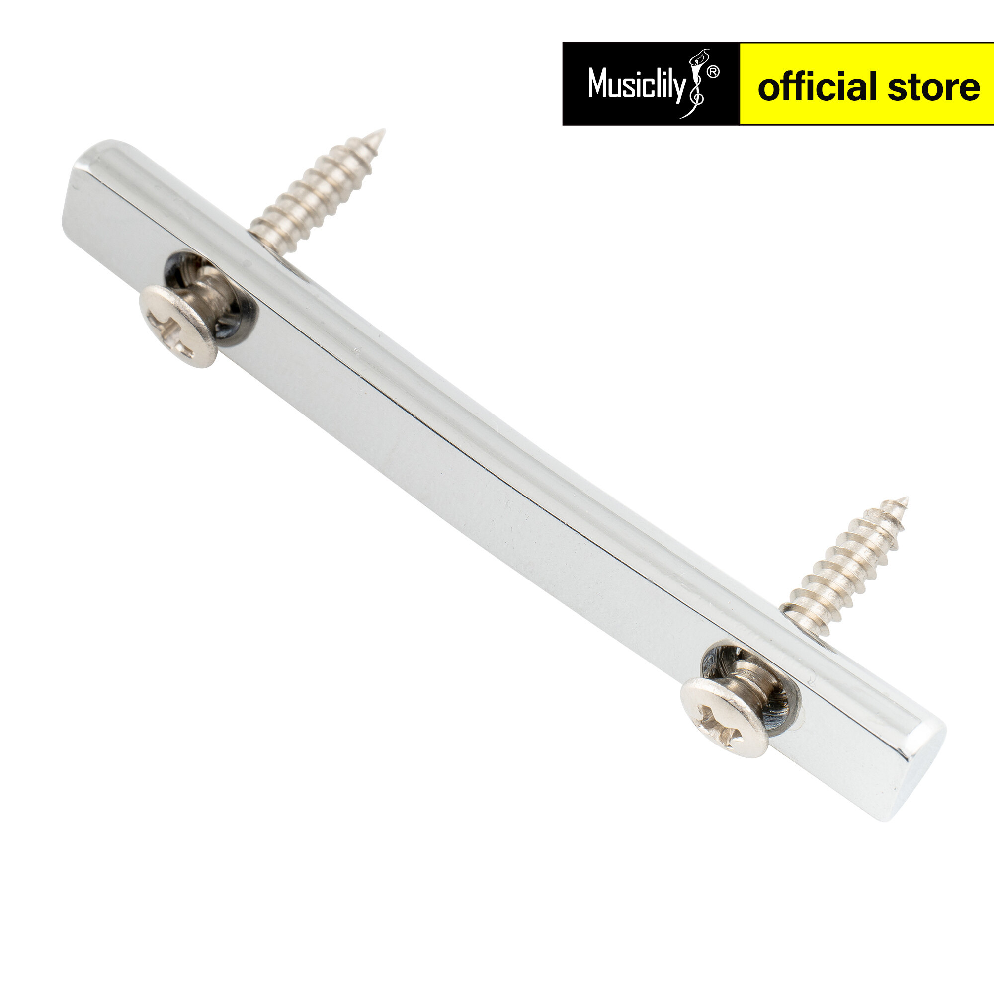 Musiclily Pro 48mm Brass Guitar String Retainer Bar String Trees String Guides for Floyd Rose Double Locking Tremolo Bridge System