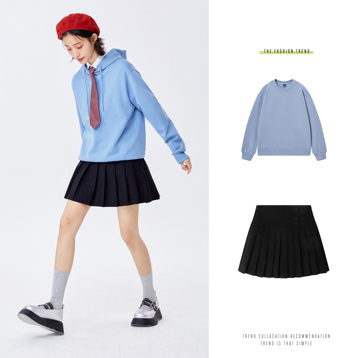 Semir Sweatshirt Women Basic Hooded Top Solid Color 2024 Spring New Bottoming Pullover Hoodies Loose And Lazy Style