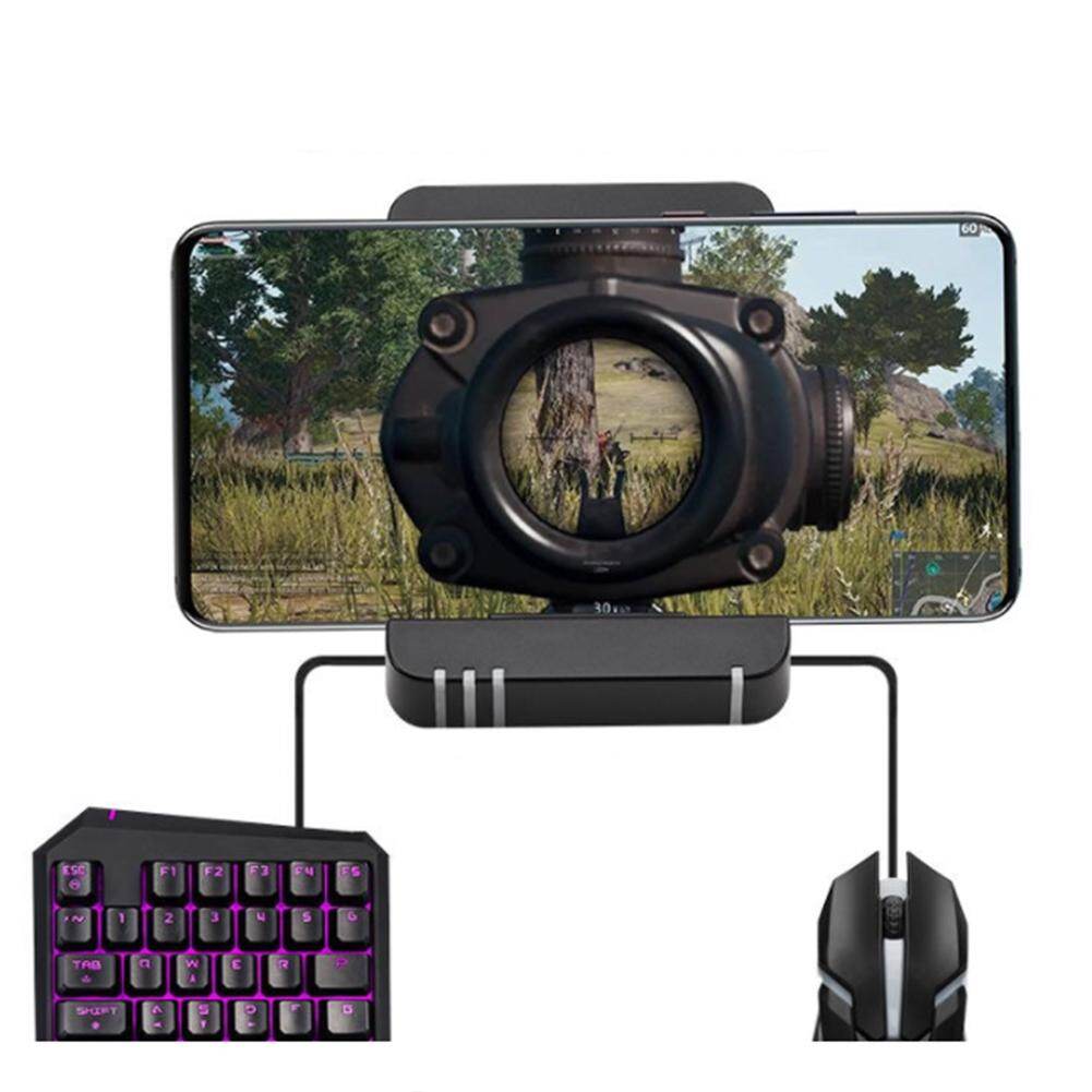 ☼Bluetooth gaming keyboard triangle phone mouse converter for iOS Android