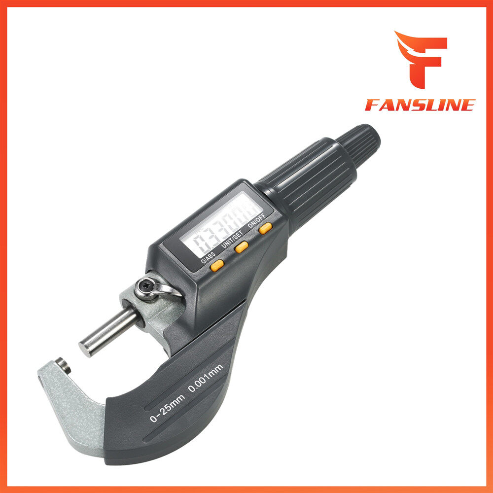 Digital Micrometer 0-25mm Electronic Digital Outside Micrometer 0.001mm High Precision Depth Micrometer Micro Caliper