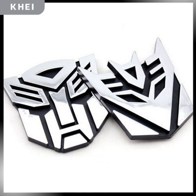 KHEI Miếng Dán Bảo Vệ Logo 3D Decal Đồ Họa Autobot Transformers Tấm Gắn Logo Nhãn Dán Xe