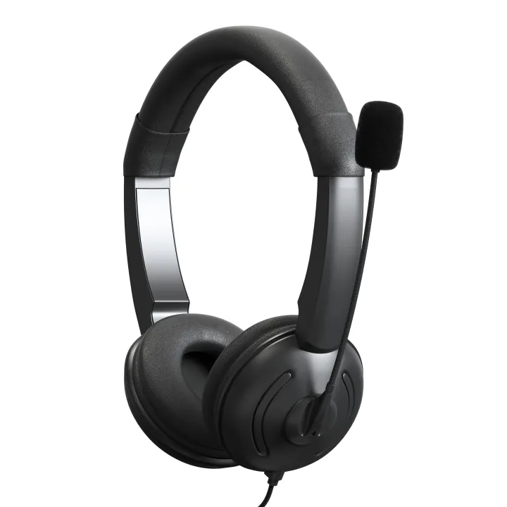 noise cancelling headset with mic for online teaching