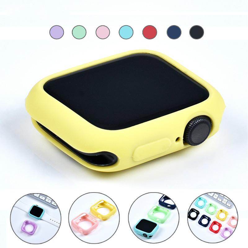 Candy Soft Silicone Case for Apple Watch Ultra 3 2 1 49mm 42MM 38MM Cover Protection Shell for Apple Watch Series 9 8 7 SE 6 5 4 40MM 41MM 44MM 45MM Watch Bumper