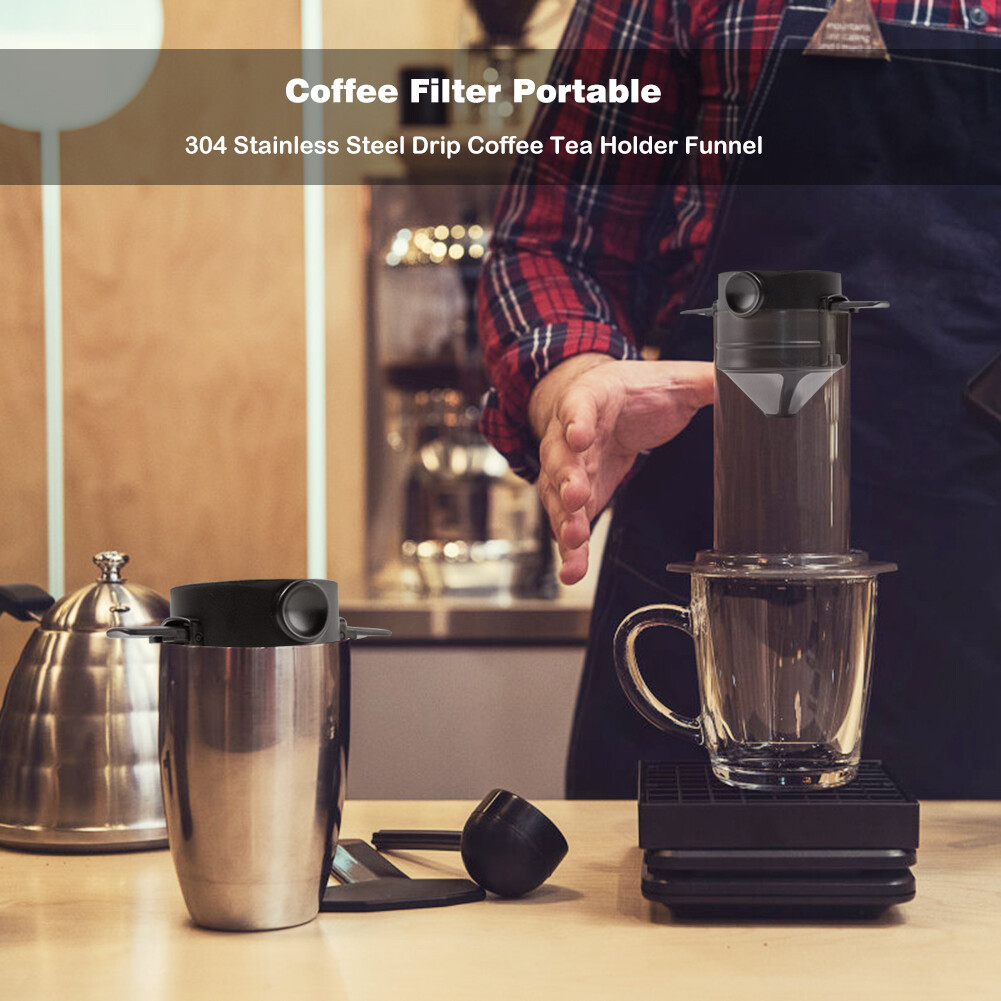 Có Thể Gập Lại Bộ Lọc Cà Phê, Phễu Cà Phê Nhỏ Giọt Bằng Inox Cà Phê Nhỏ Giọt