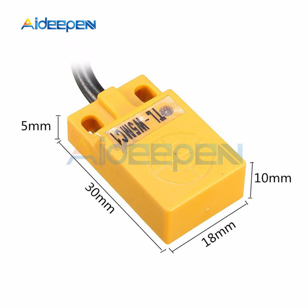 3-Wire 5Mm Inductive Proximity Sensor, 6-36V Dc Switch with Proximity Sensor