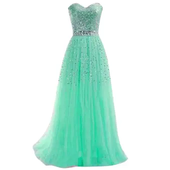 teal formal dress long