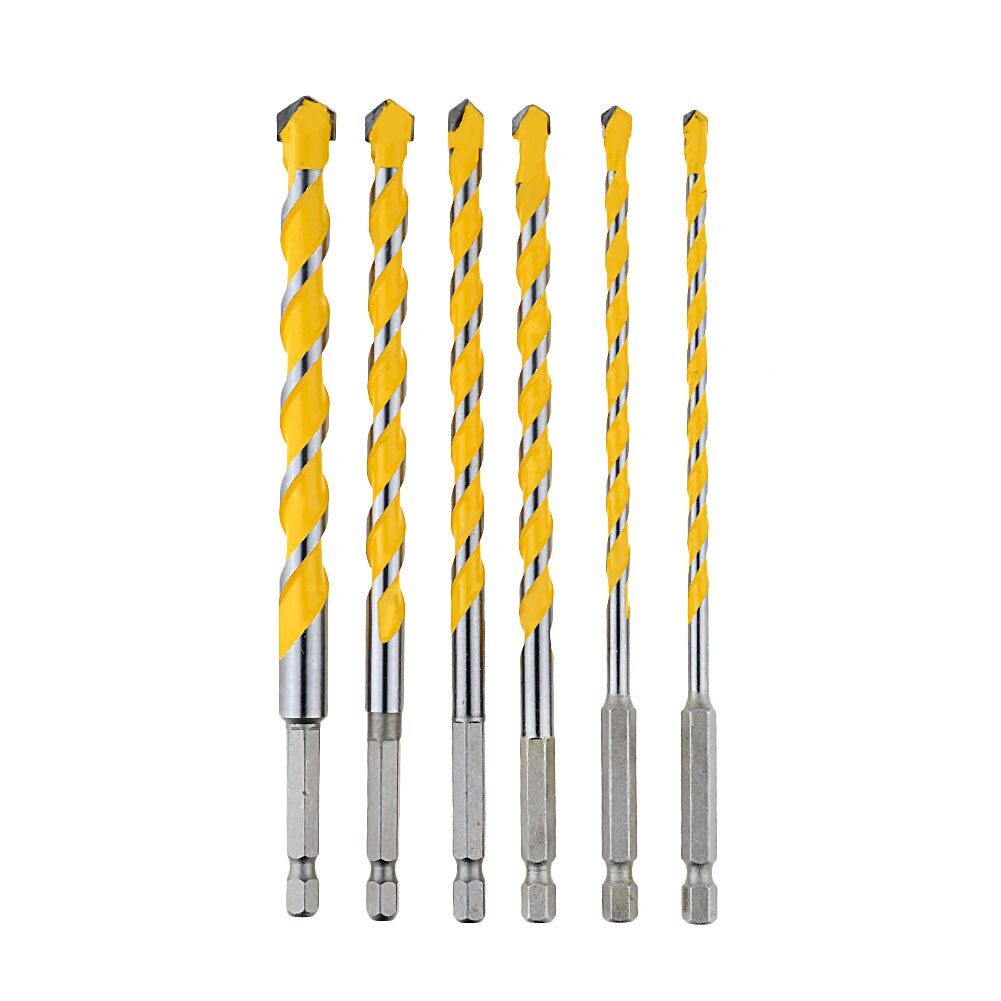 Unnicoco 1Pcs 1/4" Hex Shank Tile Granite Drill Bit Concrete Wall Drill Bit Tungsten Carbide Drilling Bit