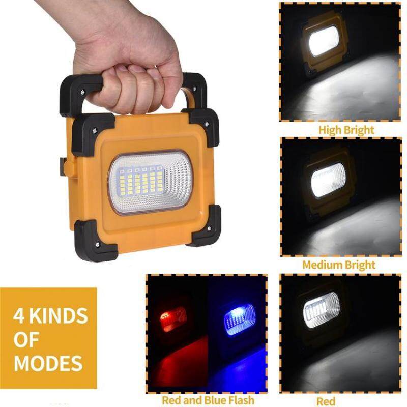 LED Làm Việc Ánh Sáng Đèn Pha Năng Lượng Mặt Trời Chống Nước Cầm Tay Chú Ý Sạc Cho Làm Việc Ngoài Trời Cắm Trại