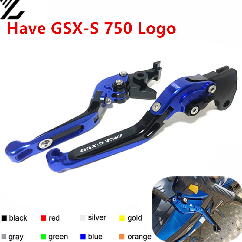 CNC Adjustable Brake & Clutch Levers For Suzuki GSX-S750 (2011-2020) – Foldable, 6-Position, Multiple Colors – Easy Install