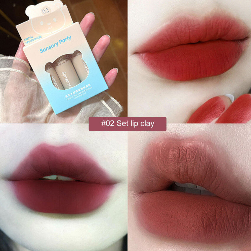 Ice Cube Nude Pink Lip Gloss Velvet Fog Matte Liquid Lipstick Easy To