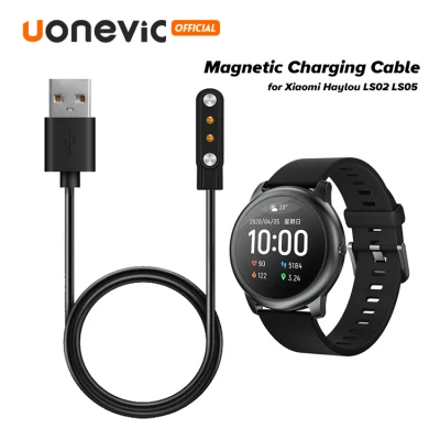 Uonevic Smart Watch Charger Adapter Magnetic Charging Cable Base Cord Wire for Xiaomi Haylou Solar LS05 Smart Watch