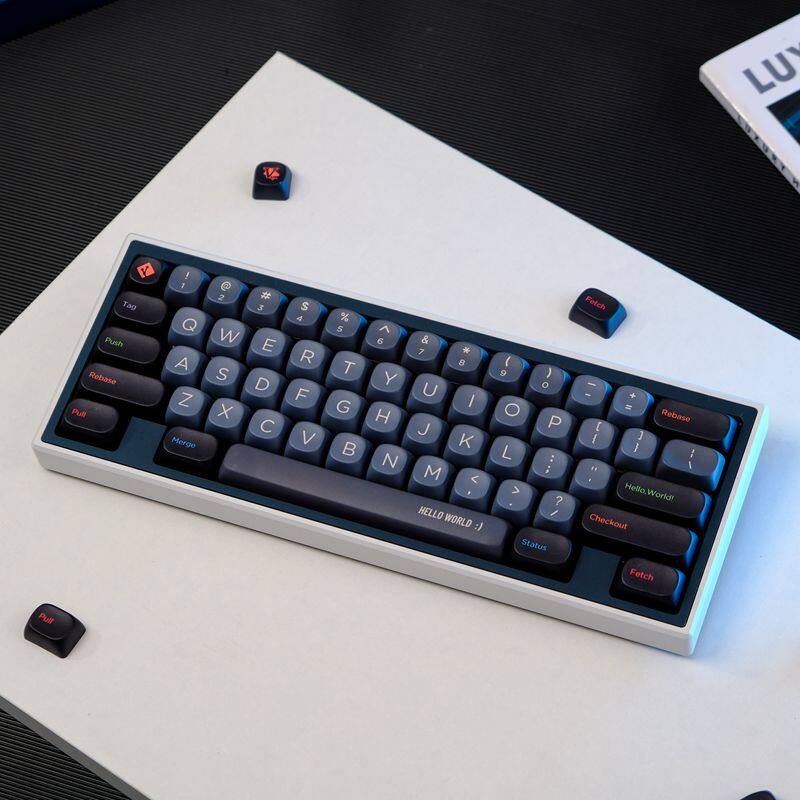【Keycap only】gmk Keycap đen Lập Trình Viên 126 phím Moa hồ sơ PBT thăng hoa cho công tắc Cherry MX Bàn Phím Cơ RK61/Anne Pro 2/gk61