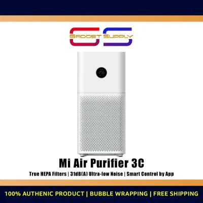 [Global Version] Xiaomi Mi Air Purifier 3C [True HEPA Filters | 31dB(A) Ultra-low Noise | Smart Control by App] Smart Air Purifier With 1 Year Warranty