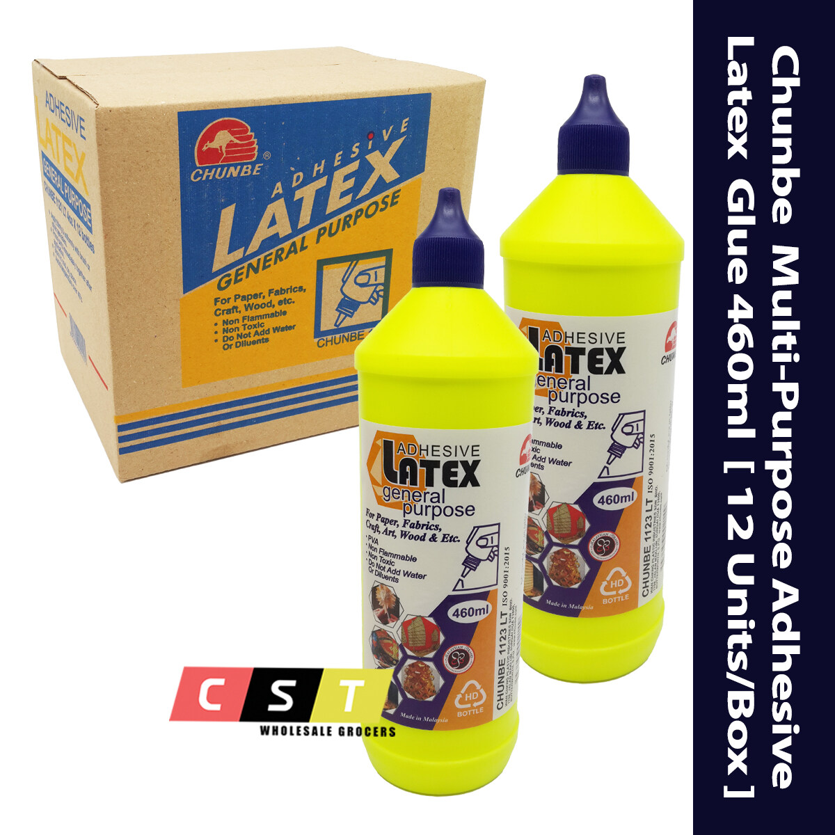 Chunbe Multi Purpose Adhesive Latex Glue 460ml 12 Units Box Lazada
