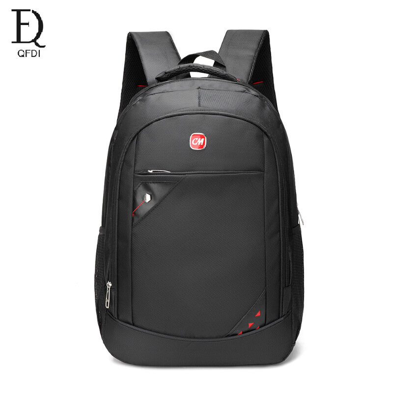 QFDI Men's backpack student schoolbag business computer bag large capacity travel backpack