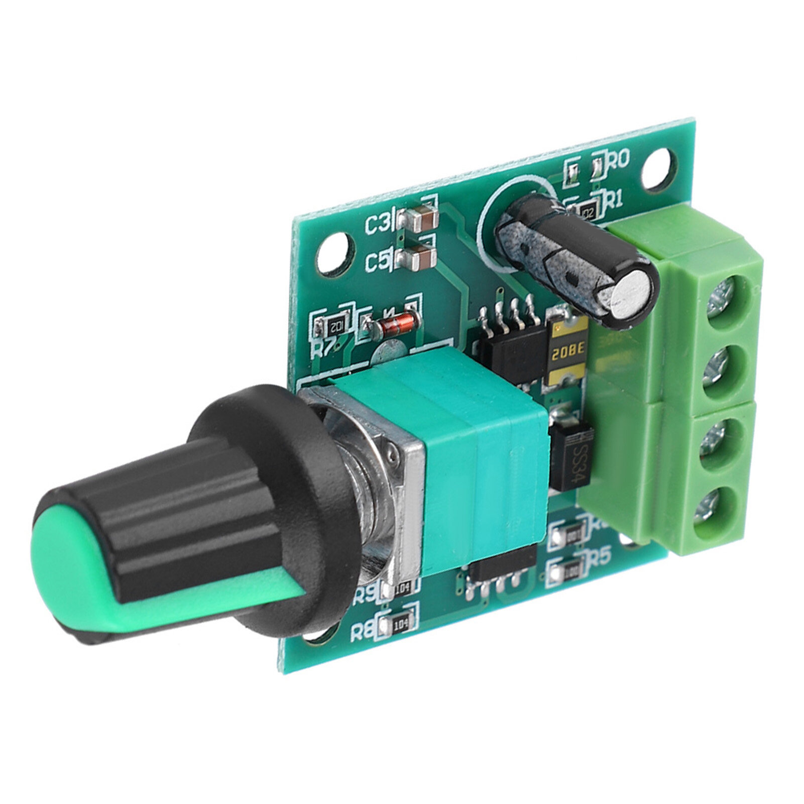 DC 1.8-12V 2A Low Voltage Electric Motor Speed Controller PWM Motor Speed Regulator Tool Equipm Low Voltage DC 2A PWM Motor Speed Governor Speed Switch