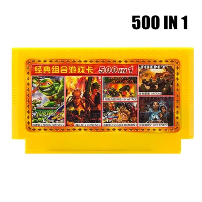 500 in 1 game cartridge Video Games Memory Cards 8 Bit 60 Pins Console For Nintend game classic FC game cards