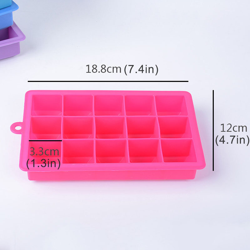 Houseeker Square silicone mold trays ice cube maker ice making party cake decorating tools
