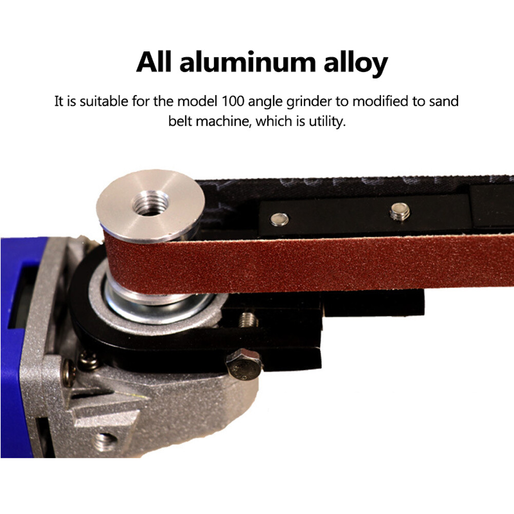 KKmoon Angle Grinder Modified Sand Belt Machine Woodworking Sand Belt Machine Mini Machine Multipurpose Utility Modification Tool Suitable for Model 100 Angle Grinder