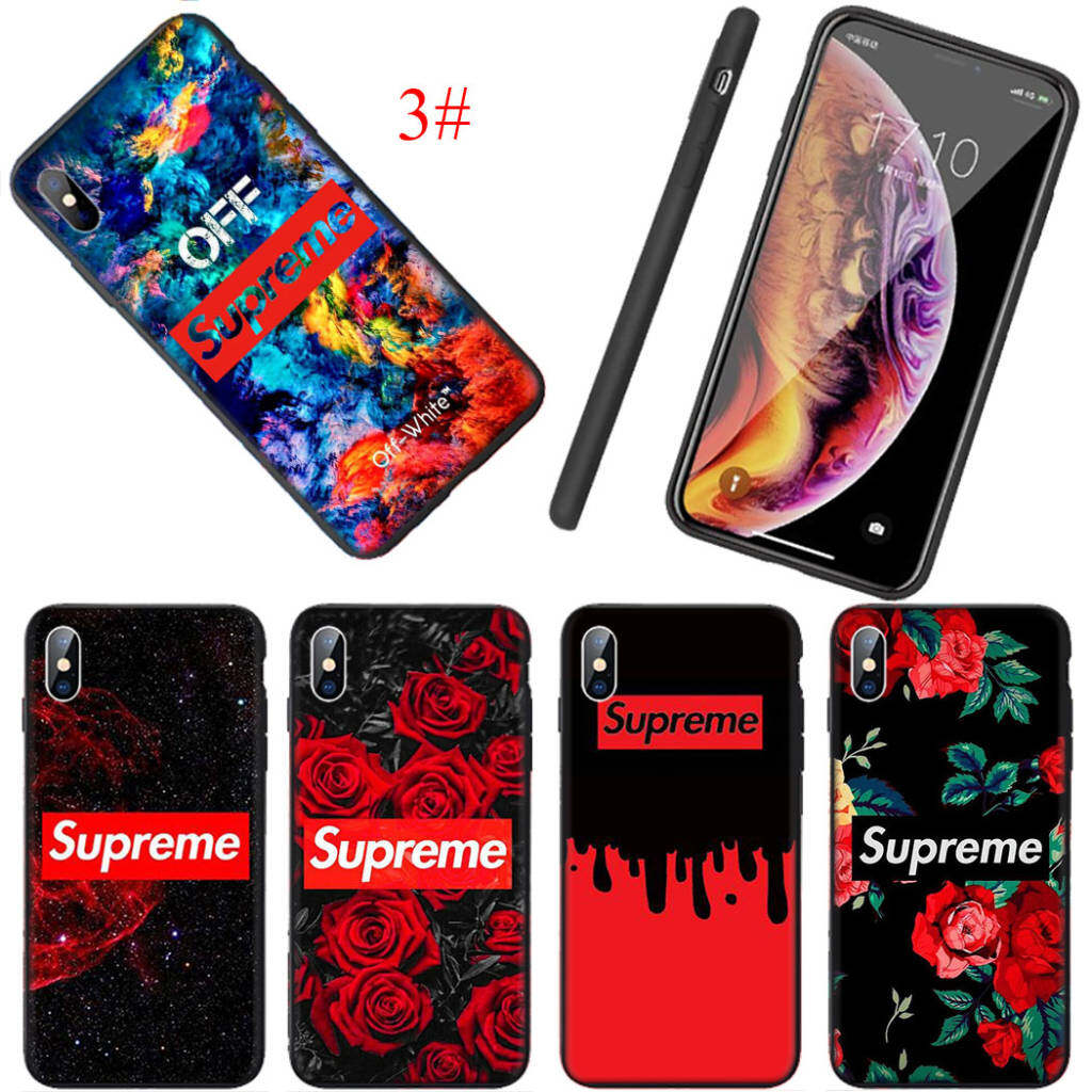 supreme Silicone Case Soft Cover iPhone 5 5s 6 6s 7 8 Plus XR X XS Max 12 Mini 11 Pro Max SE for VIVO Y11 Y17 Y12 Y15 Y5S 2020