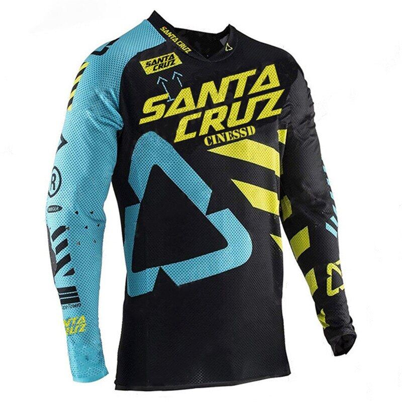 New Racing Downhill Jersey Mountain Bike Cycling Jersey Crossmax Shirt Ciclismo Clothes SANTA CRUZ MTB Motorcycle jersey Men2021
