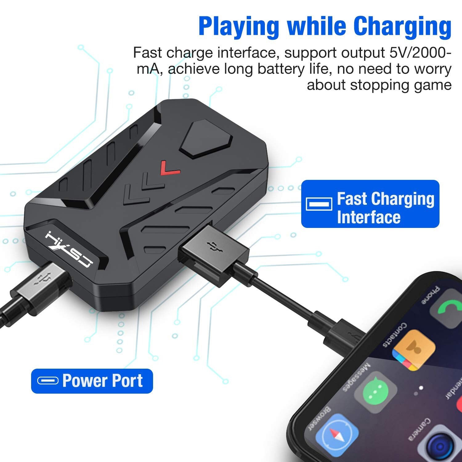 【Ready Stock】 HXSJ P8 Mobile Phone Keyboard Mouse Converter for Android System