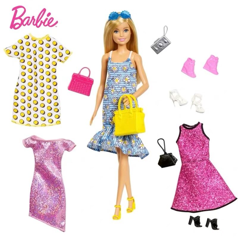 Mattel Barbie Kelly Doll Party Dress Clothes Outfit Shoes New From Box P8 Kelly Same Size Friends Friends Family