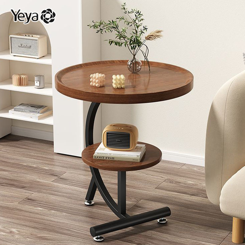 Small table next to the sofa, living room home small coffee table, mini balcony, small round table, simple corner table, bedroom bedside table