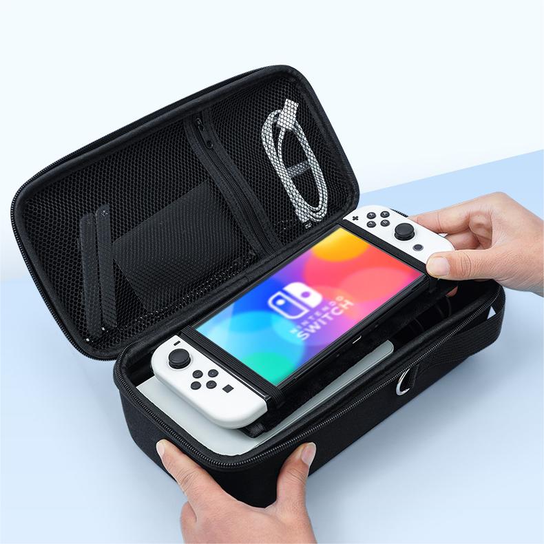 Chuyển đổi OLED túi lưu trữ Bộ chuyển đổi Nintendo V1 V2 / Lite dung tích lớn du lịch lưu trữ Pouch cho chuyển đổi bảng điều khiển trò chơi phụ kiện Chân dock sạc điện thoại lưu trữ