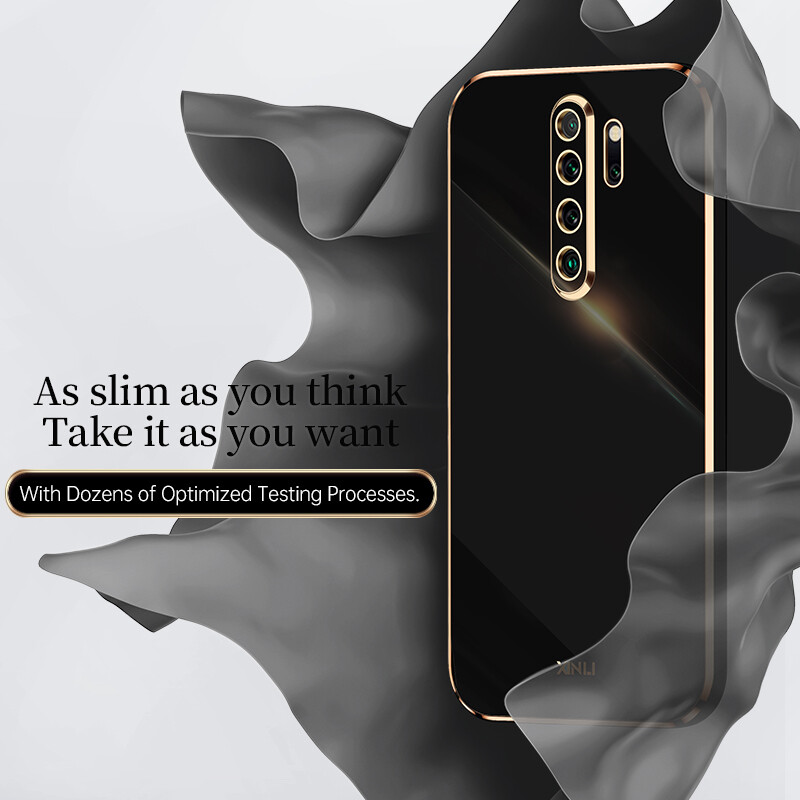 YBD Plating phone Case For Xiaomi Redmi Note 8 Pro Redmi 9 Prime Xiaomi POCO M2 casing,Precise Camera Protection cases Luxury Straight Edge Cover
