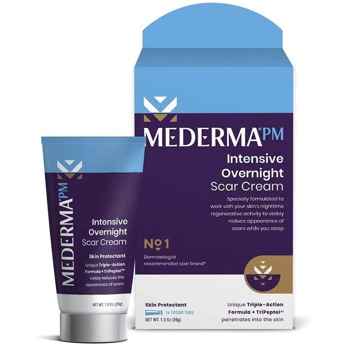 Ready Stock Mederma Advanced Scar Gel PM Intensive Night Cream Day SPF30 Quick Dry Oil Scaraway