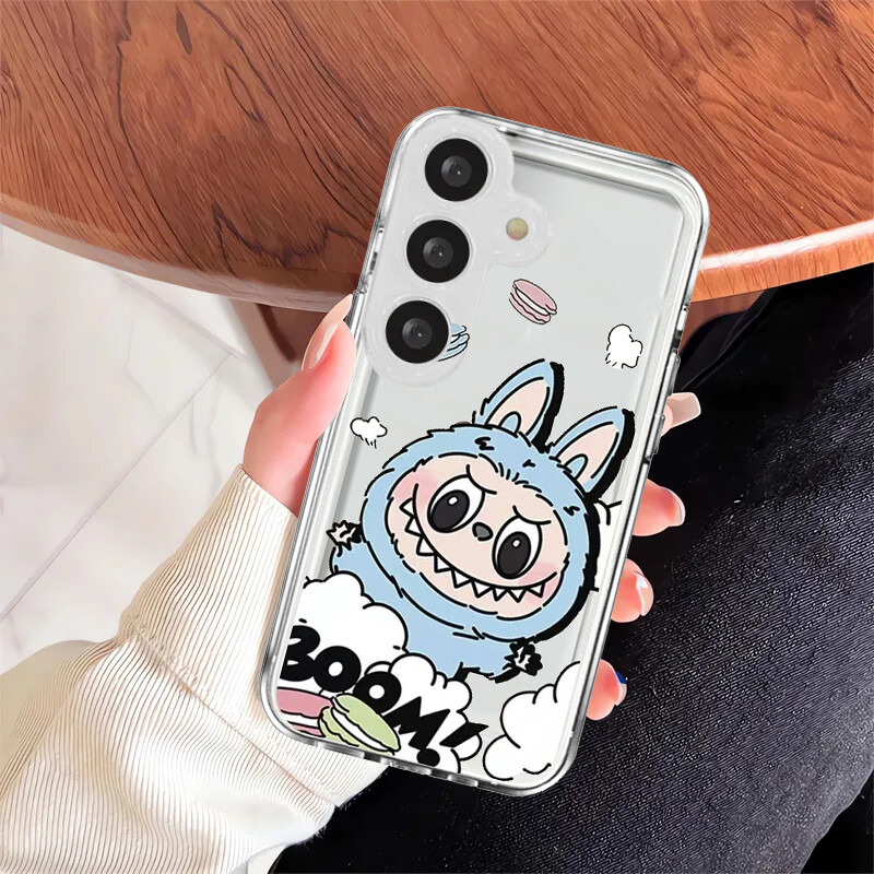 Samsung Galaxy A55 5G Phone Case A15 A25 A35 M35 A05S A14 A14 LTE A24 A34 A54 5G New Cute Cartoon Clear Casing Lovely Labubu Hello Kitty Cinnamon Casing Soft Space Phone Shell