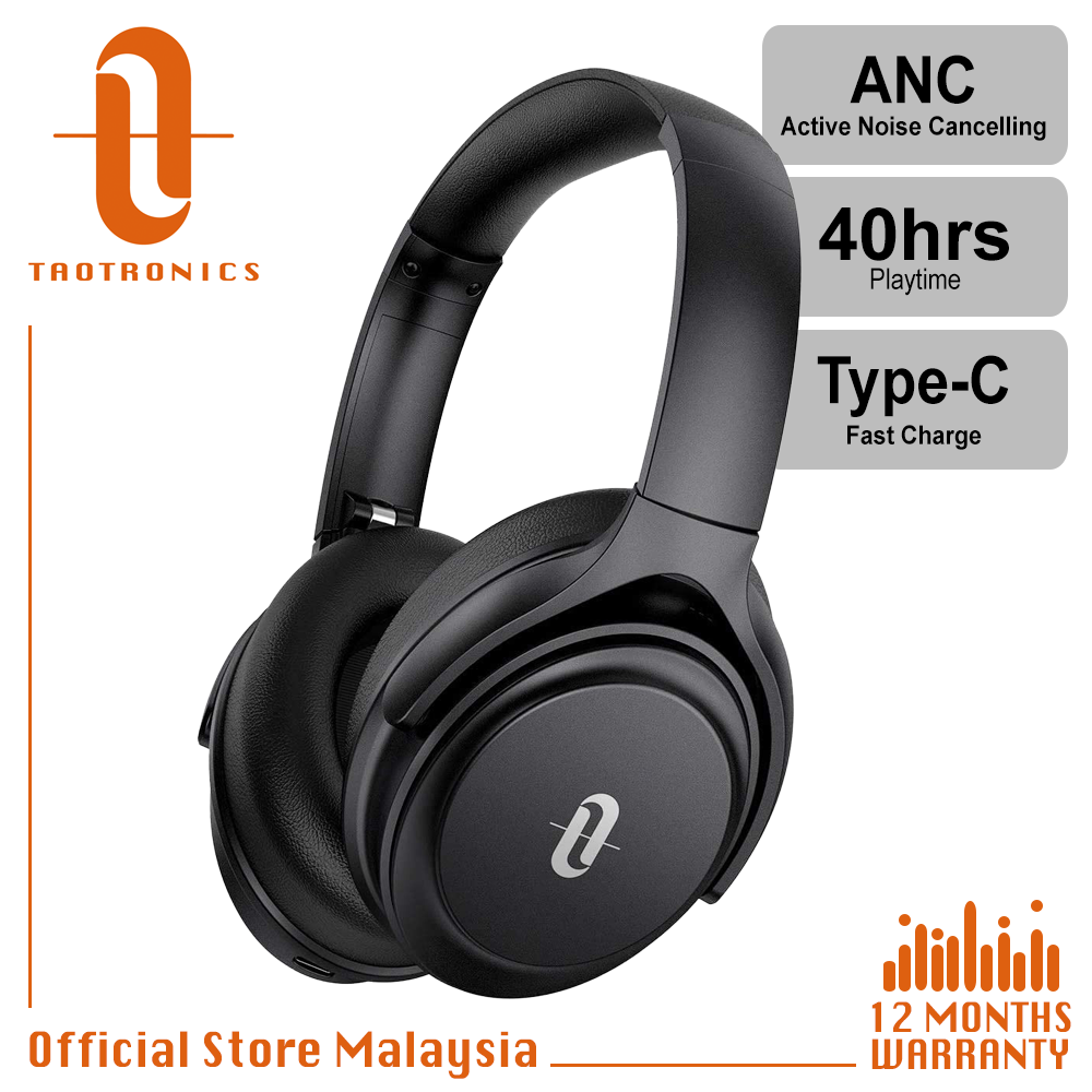 TaoTronics SoundSurge 85 AptX ANC BT 5.0 Headphones with Mic Type