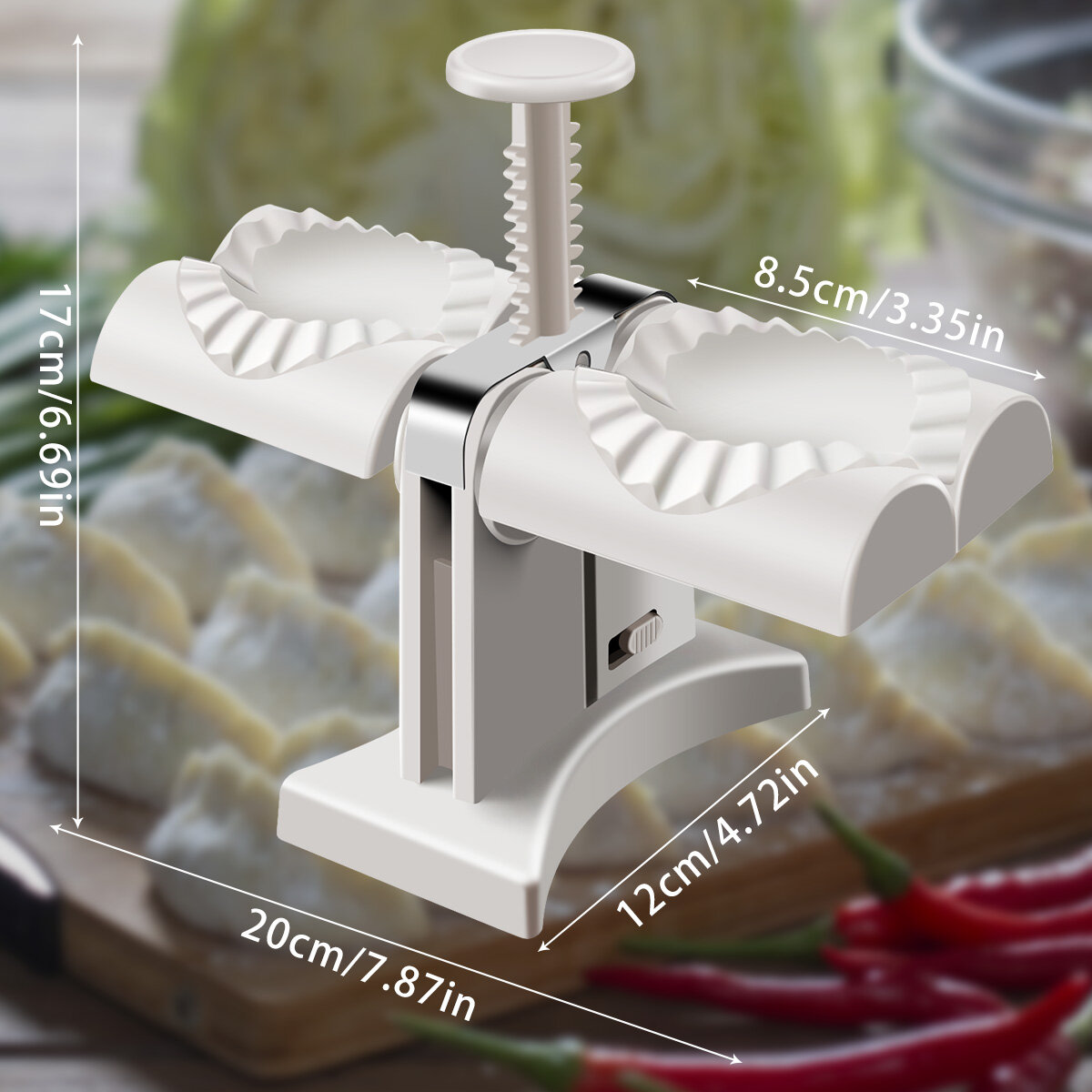 Máy Làm Bánh Bao Tự Động Hai Đầu Máy Làm Bánh Bao Gia Dụng Bằng Thép Không Gỉ Khuôn Làm Bánh Bao Thủ Công Máy Làm Bánh Bao Cho Người Mới Bắt Đầu Máy Làm Bánh Bao Cho Nhà Bếp