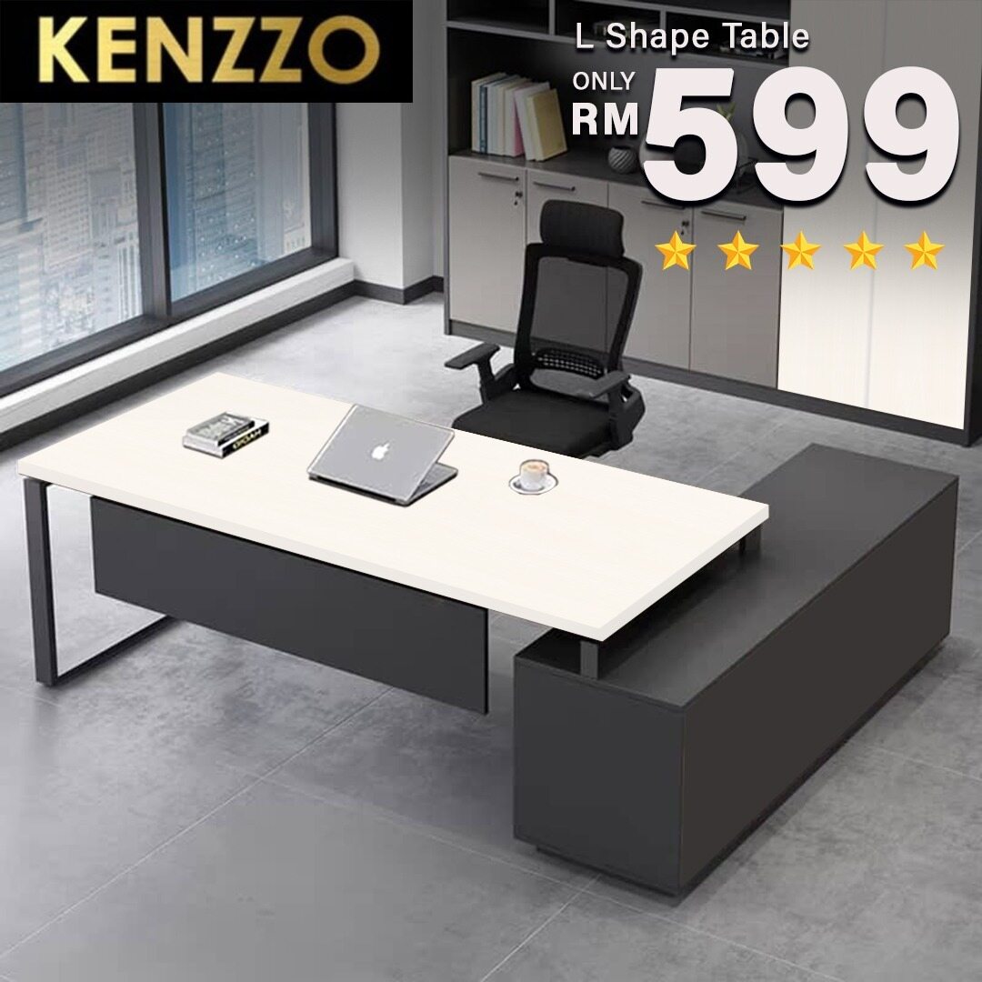 KENZZO (CUSTOMIZE AVAILABLE) Premium CEO Office Table / Office Table