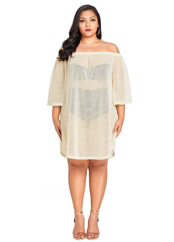 New Sexy Women Sheer Cover Up Dress Off 