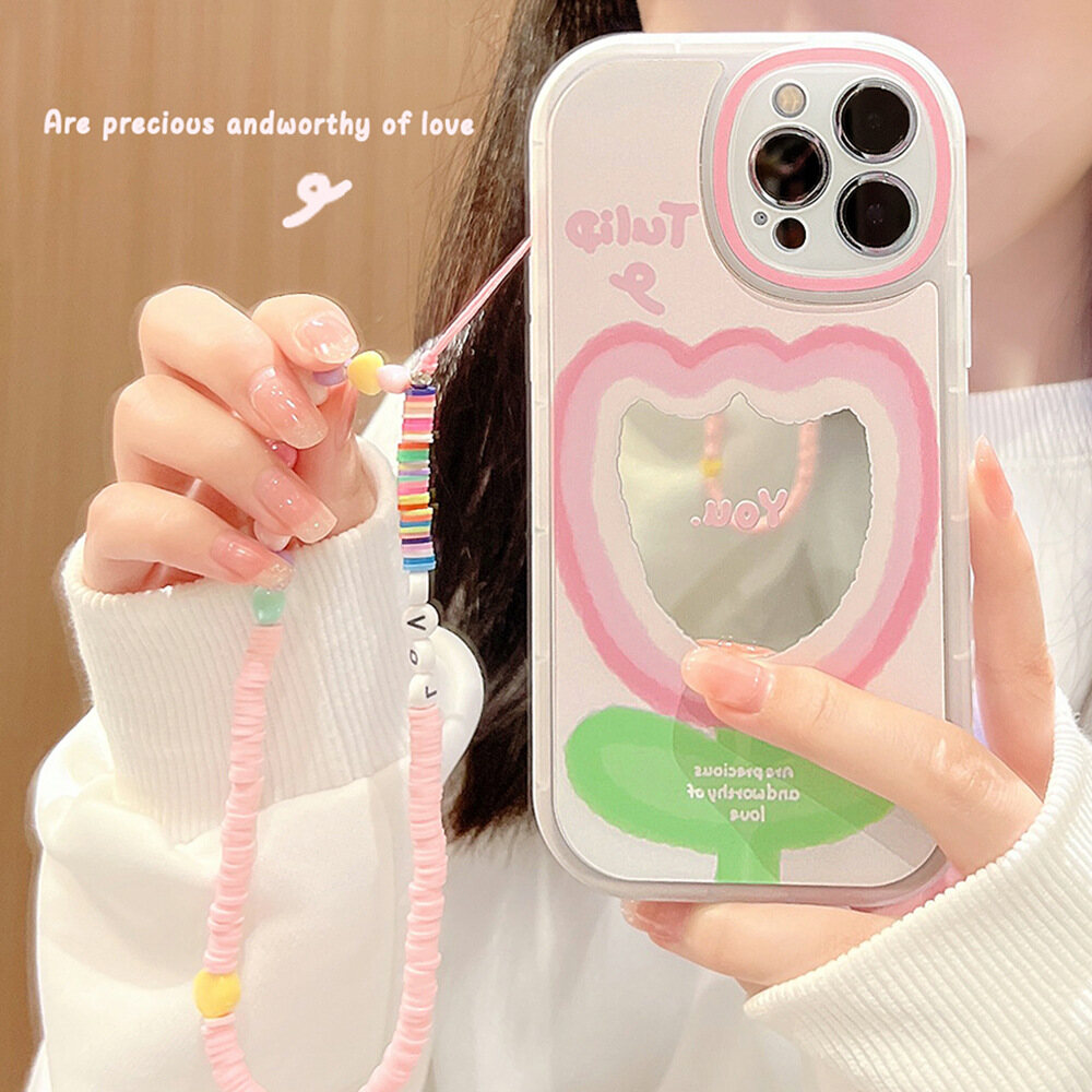 Funny Pattern Girly IPhone Cases Soft TPU Back Cover For iPhone 14 Pro Max iPhone 14 Plus iPhone 13 Pro Max Iphone 13 mini iPhone 12 Pro Max Iphone 12 mini 11 Pro Max XS Max XR 7 Plus 8 Plus SE Silicone shockproof phone case with chain