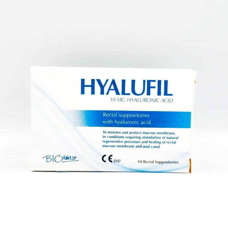 Hyalufil 10mg (Hyaluronic Acid) Suppositories 10's EXP10/25 Lazada