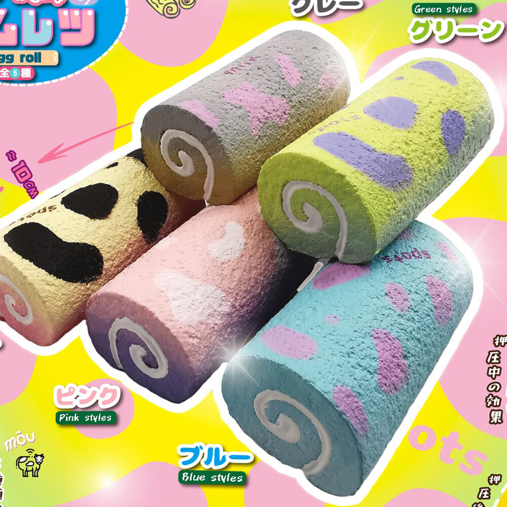 Sanhe khăn hoạt hình cuộn trứng cuộn gối để tay đàn hồi chậm Squishy giải nén mô phỏng bằng chất liệu PU bánh đồ chơi