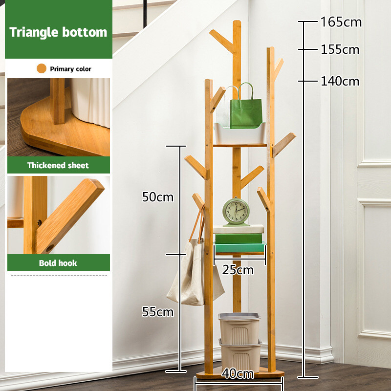 Simple coat rack non-solid wood bedroom hanger simple modern clothes rack floor rack storage rack