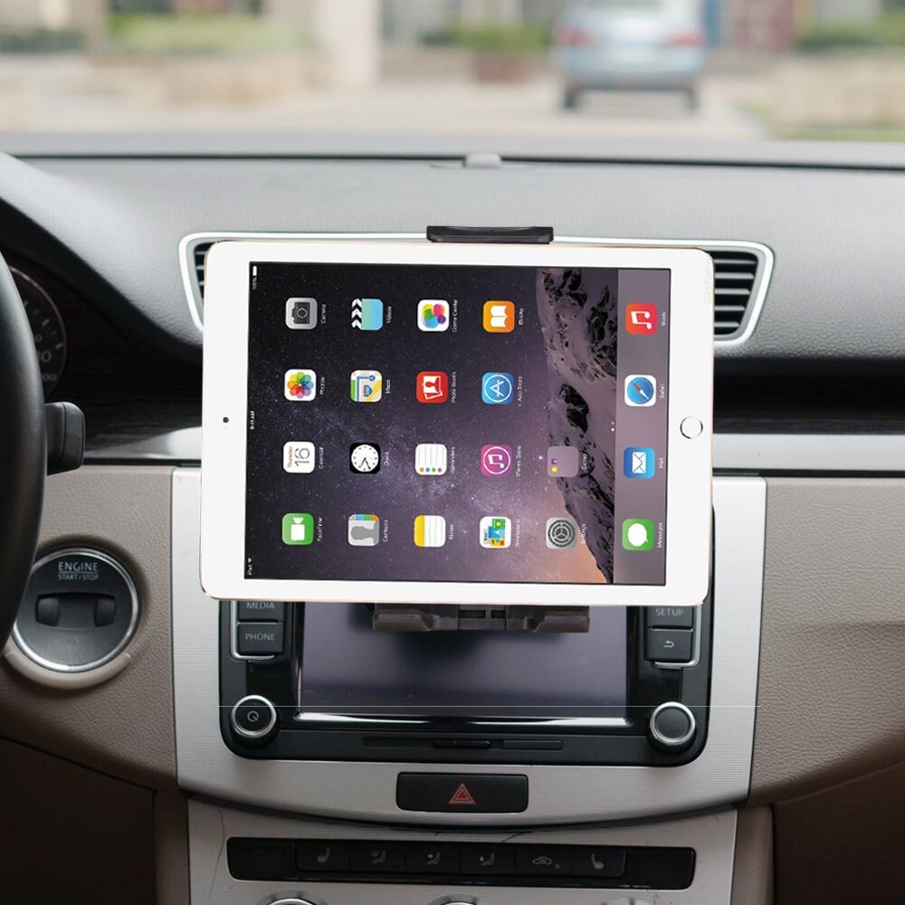 4-12 inch Universal Tablet and PC Holder for Car, Car CD Holder, Tablet and PC Holder for iPad 2, 3, 4, 5, 6, Air 1 and 2, Car Holder
