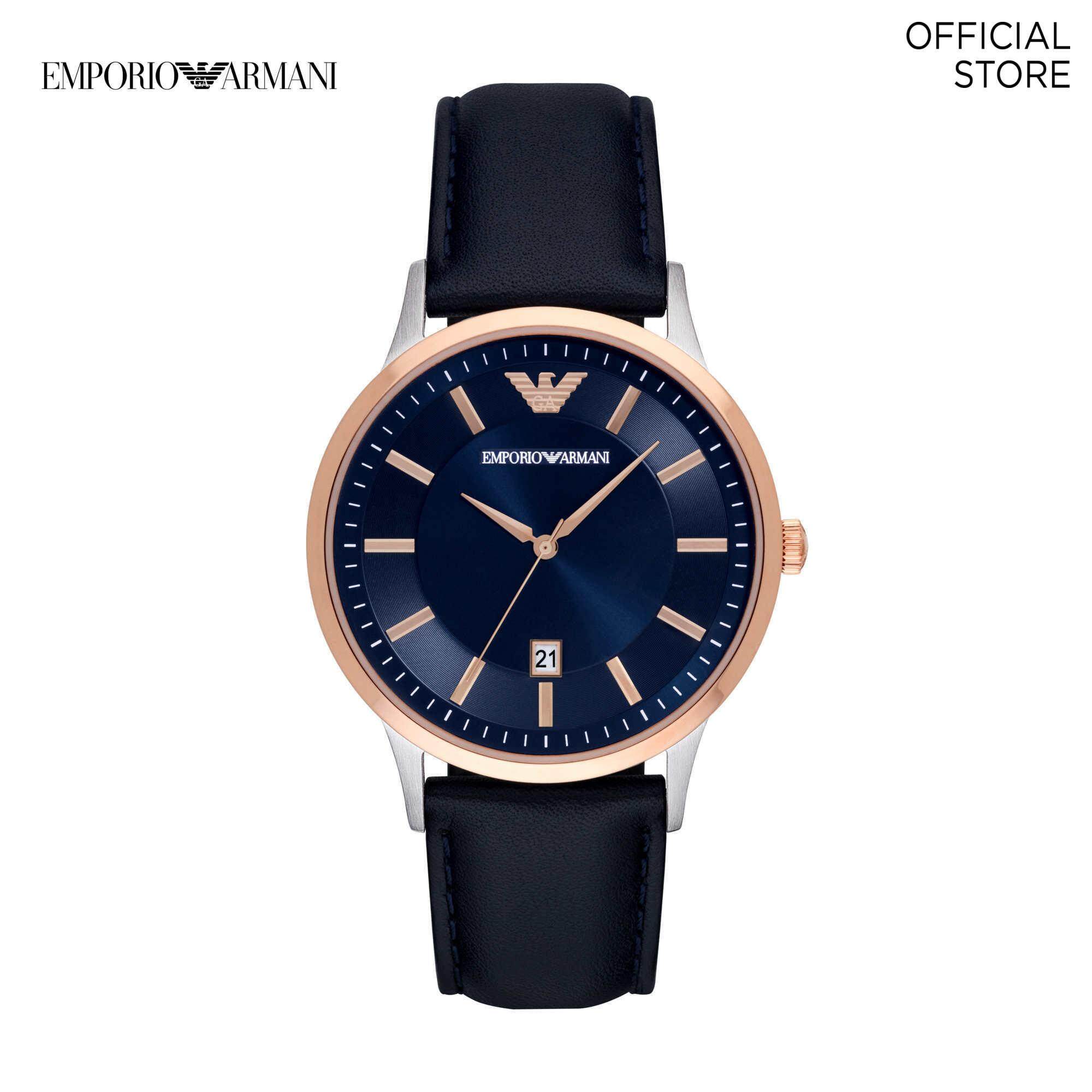 emporio armani renato blue watch