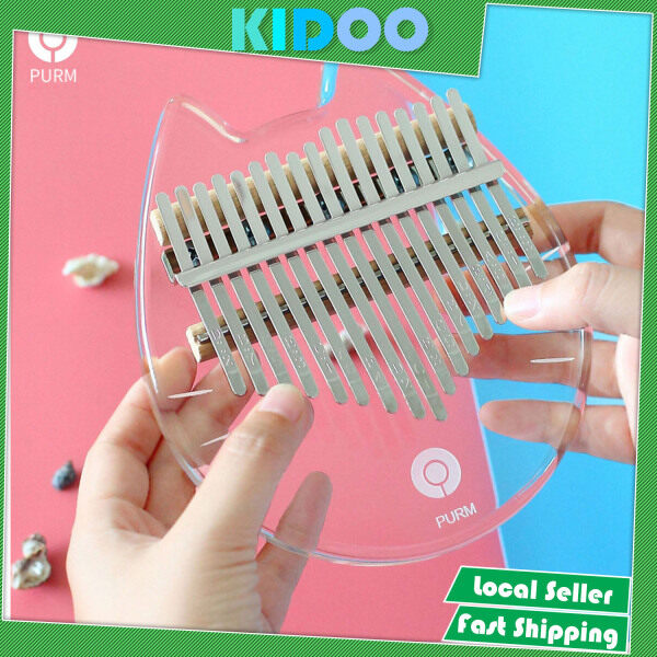 Kidoo Crystal Acrylic Clear High Quality Kalimba 17 Keys Thumb Piano Malaysia
