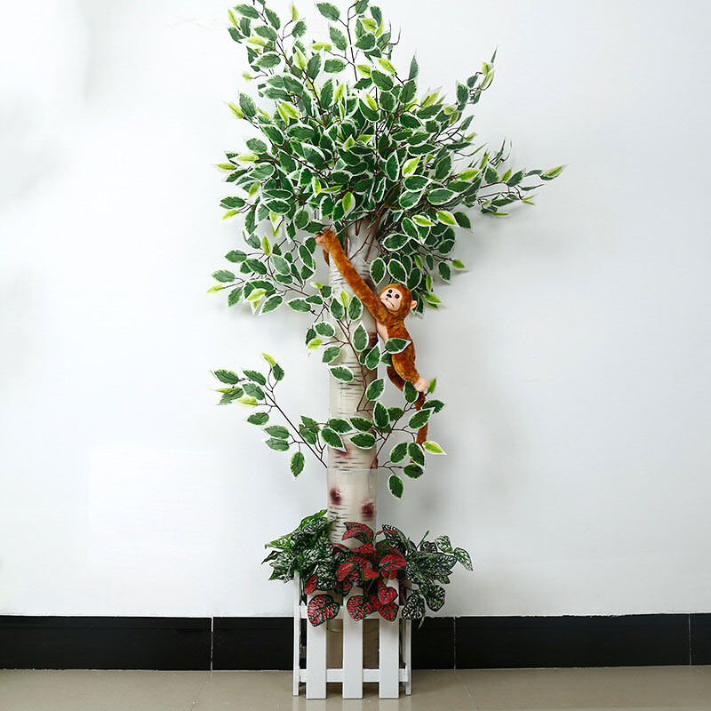 CIMABUE 1PC Wall Bamboo Bark Simulation Bark Plastic Birch Bark Artificial Plant Fake Tree Bark Indoor Pipe Decoration Water Pipe Column Natural