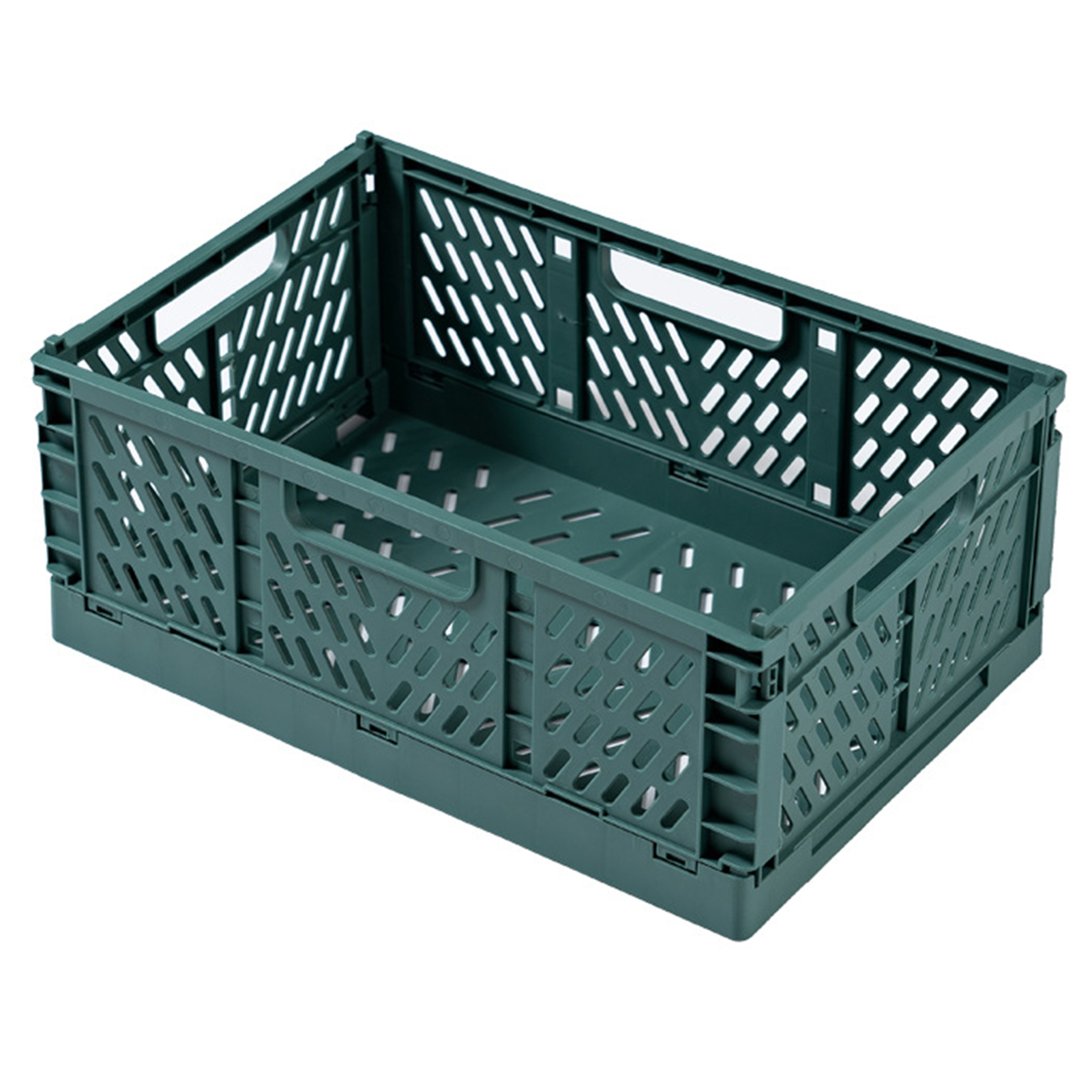 Terylin [Hàng Có Sẵn] Giỏ Đựng Đồ Thùng Nhựa Gấp Gọn Chịu Lực Lớn Hộp Đựng Đồ Cho Nhà Bếp
