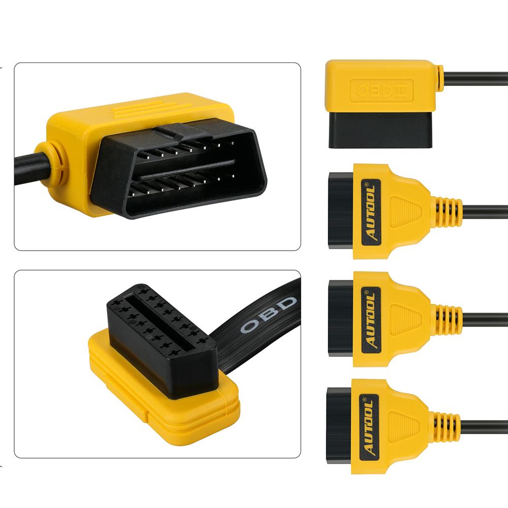 AUTOOL Cáp Chia Chữ Y OBD2 Bộ Chuyển Đổi 50Cm 1 Sang 3 Dây Nối Dài