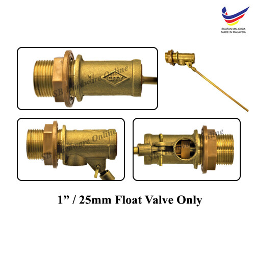 CITY BRASS FLOAT VALVE (1/2“, 3/4“, 1”) FOR WATER TANK & POLY FLOAT
